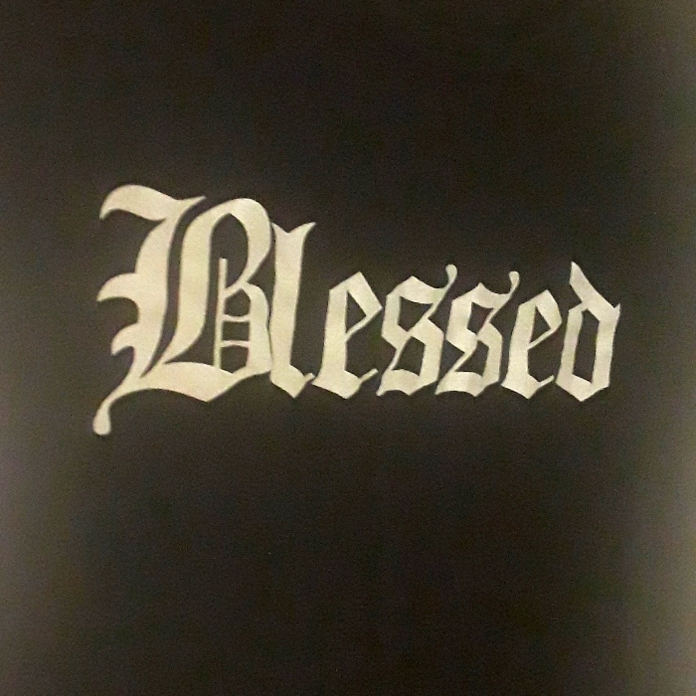 black nd white *BLESSED* T-Shirt